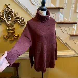 Aerie Brown Turtleneck Sweater
